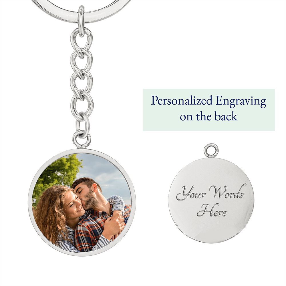 Circle Photo Keychain Emporium Discounts