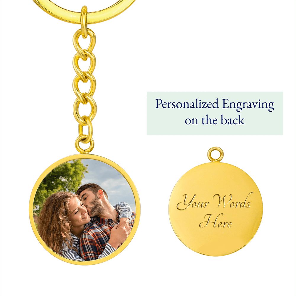 Circle Photo Keychain Emporium Discounts