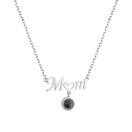 Custom Mom Photo Projection Necklace with Little Heart Emporium Discounts
