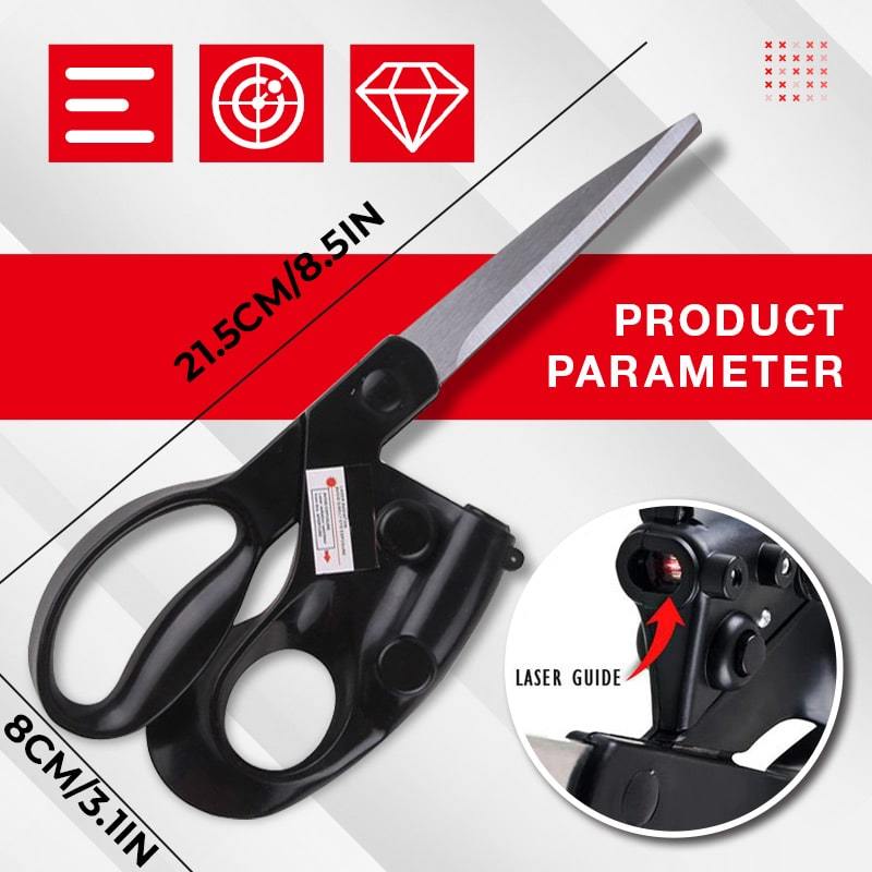 Professional Laser Guided Scissors For Home Crafts Wrapping Gifts Fabric Sewing Cut Straight Fast Scissor Shear Emporium Discounts 5 Daily Coolest Gadgets In 2023