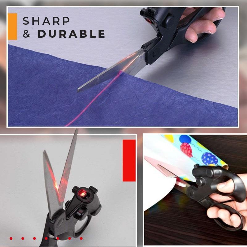 Professional Laser Guided Scissors For Home Crafts Wrapping Gifts Fabric Sewing Cut Straight Fast Scissor Shear Emporium Discounts 5 Daily Coolest Gadgets In 2023
