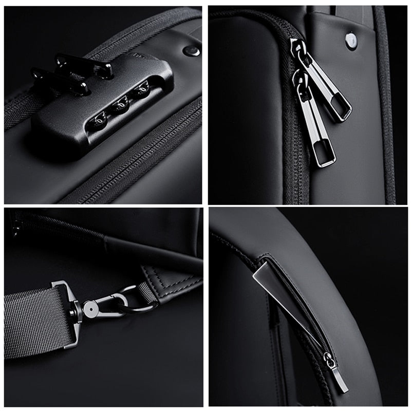 The Men's USB Shoulder Bag is a great selection for the contemporary man. It offers ample space while remaining portable and lightweight, and it is designed with a USB charging port so you can keep your gadgets energized during commutes. Additionally, a built-in security measure safeguards against theft, giving you peace of mind.