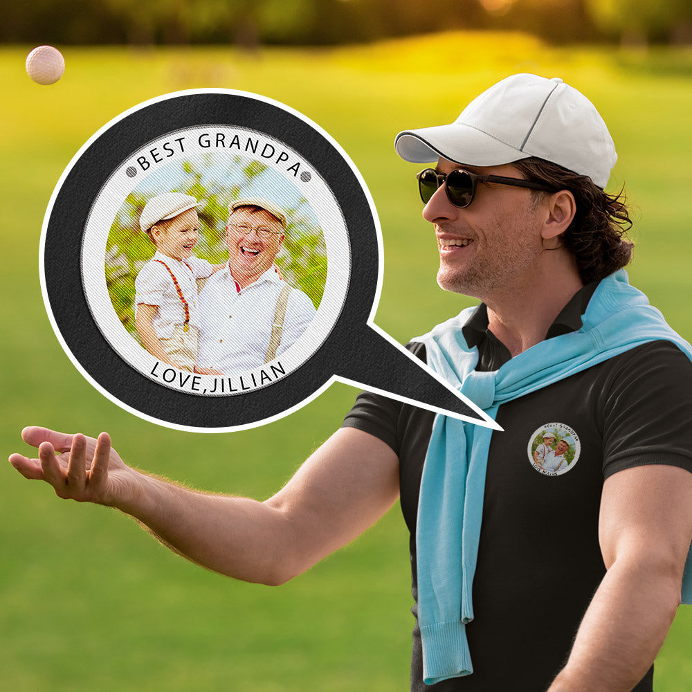 Personalized Men's Golf Polo Shirt with Name and Photo Emporium Discounts