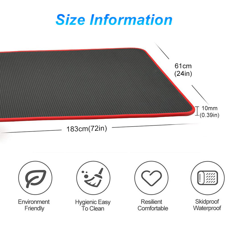 10mm Yoga Mat Extra Thick 1830*610mm NRB Non-slip Pillow Mat For Men Women Fitness Tasteless Gym Exercise Pads Pilates Yoga Mat Emporium Discounts