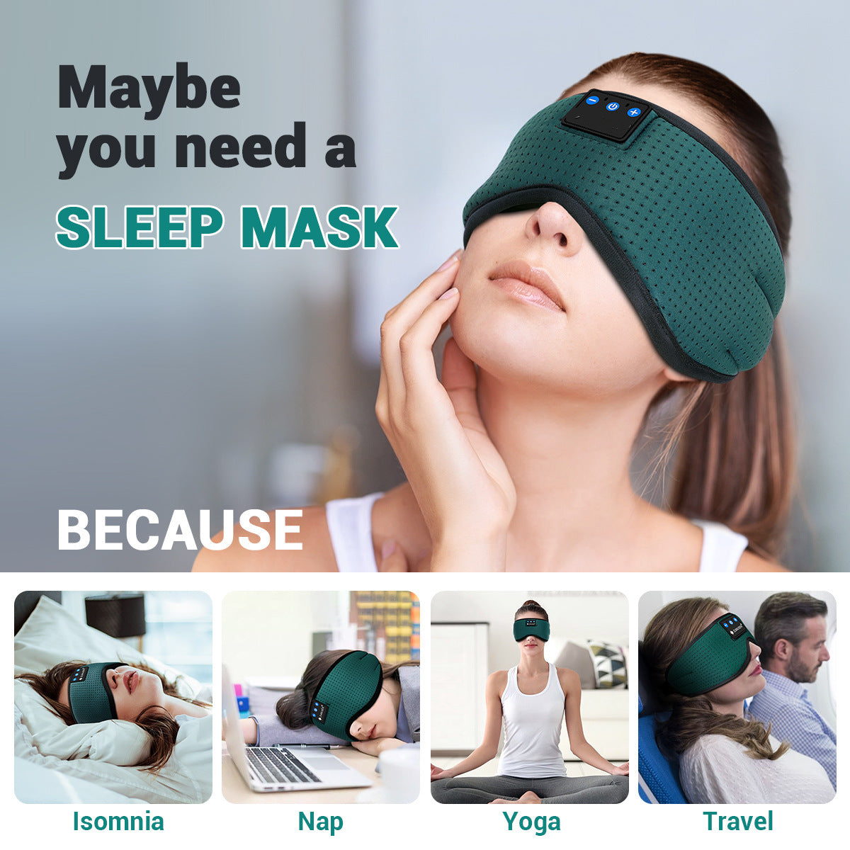 Bluetooth 5.2 Sleep Goggle Smart Eye Protector Emporium Discounts