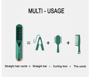 🔥 Get the Perfect Hairstyle with Our 2-in-1 Hot Hair Comb 🔥