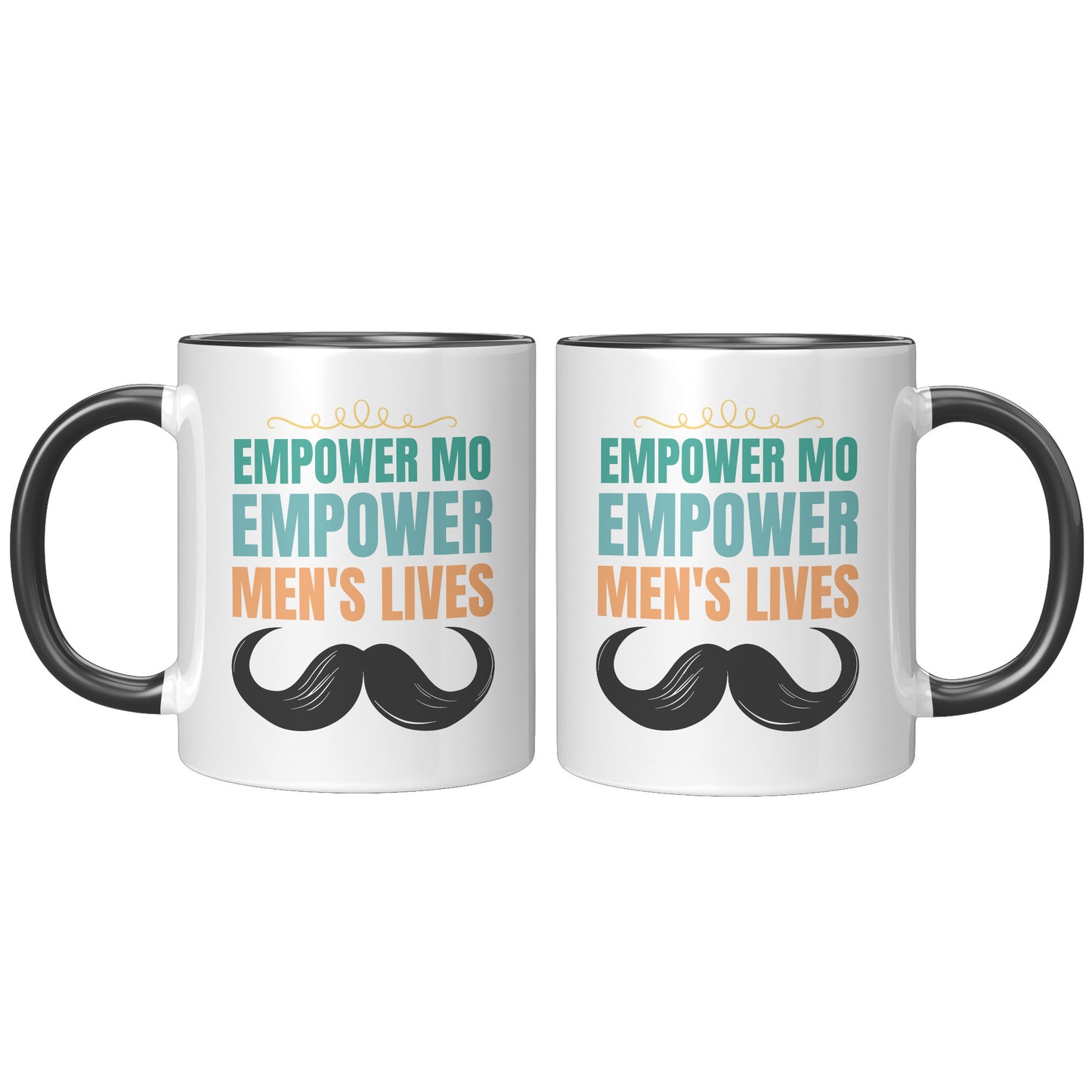11oz Accent Mug Movember EMPOWER MO EMPOWER MEND"S LIVES Both Side