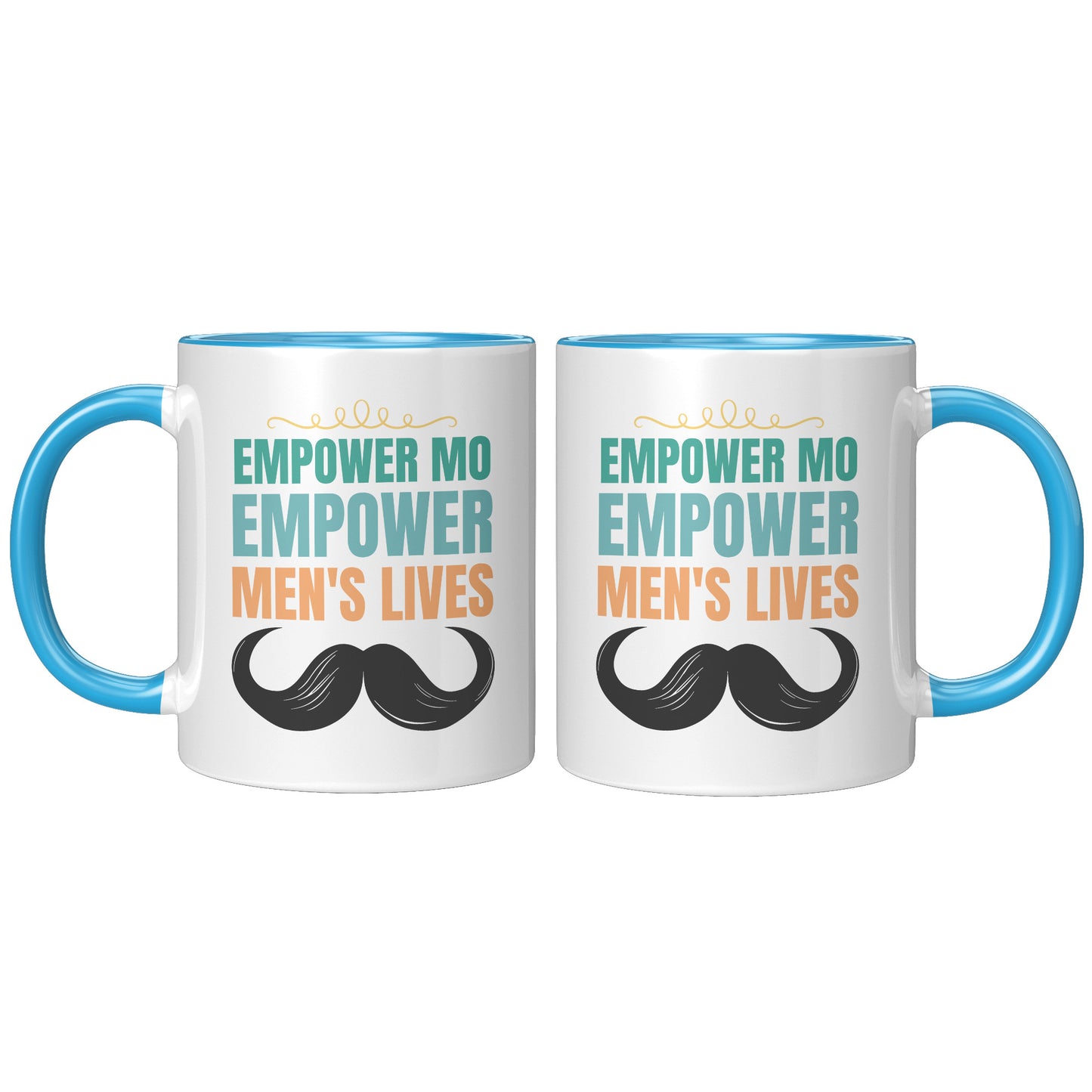 11oz Accent Mug Movember EMPOWER MO EMPOWER MEND"S LIVES Both Side
