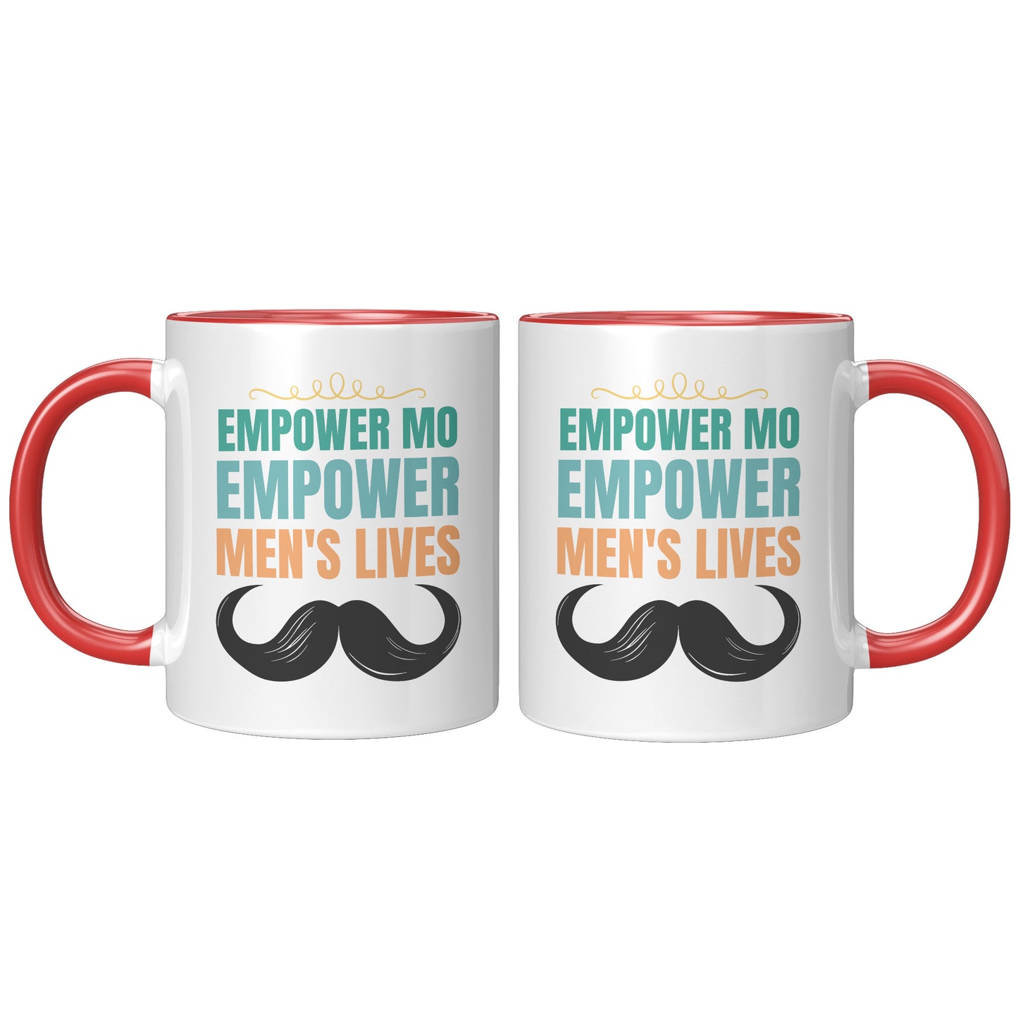 11oz Accent Mug Movember EMPOWER MO EMPOWER MEND"S LIVES Both Side