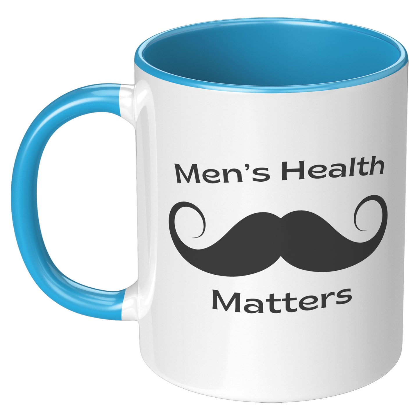 11oz Accent Mug Movember Men's Health Matters Left-Handed