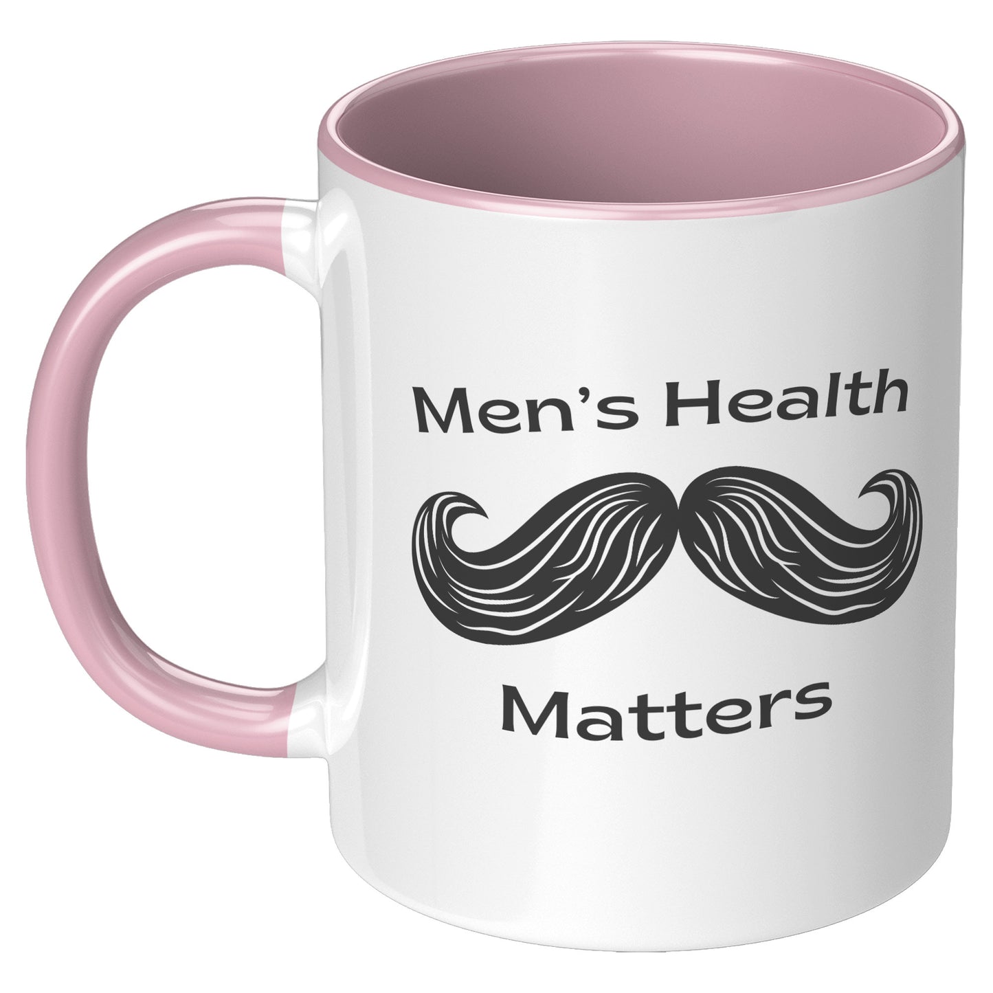 11oz Accent Mug Movember Men's Health Matters Left-Handed Moustache #2
