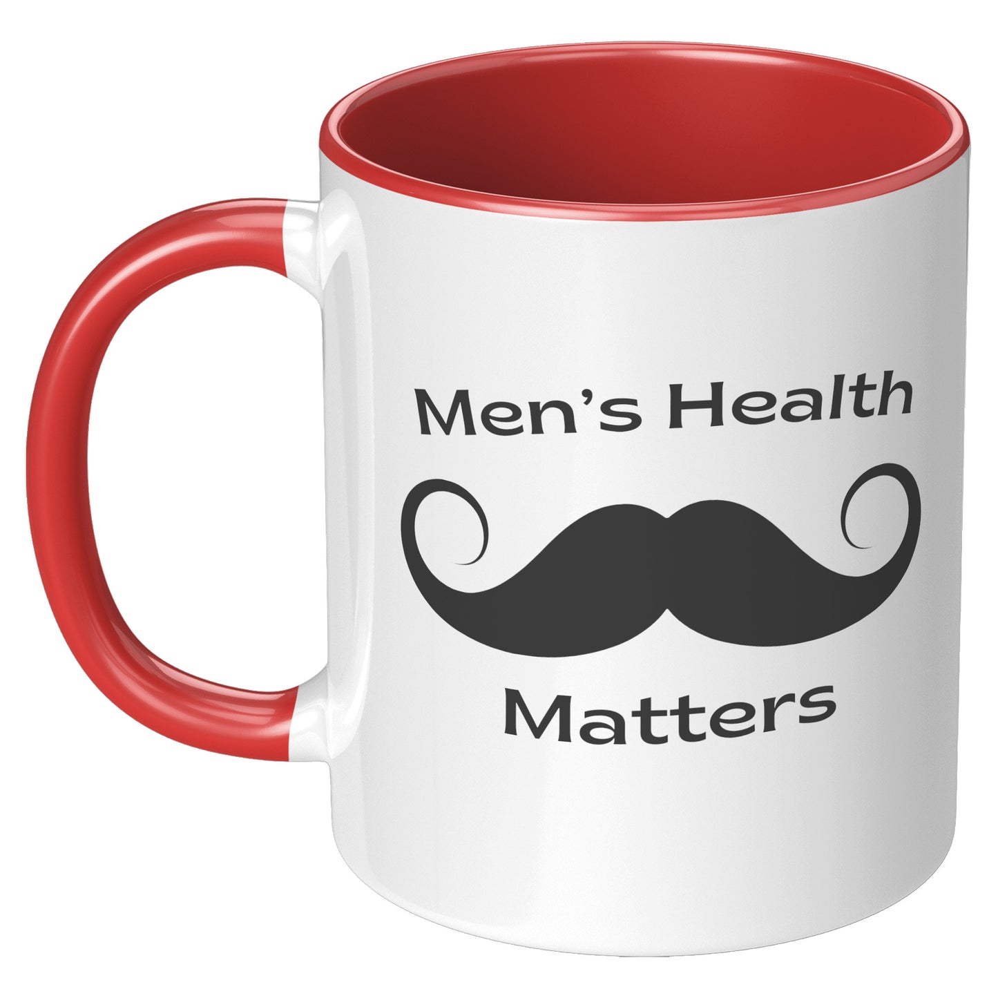 11oz Accent Mug Movember Men's Health Matters Left-Handed