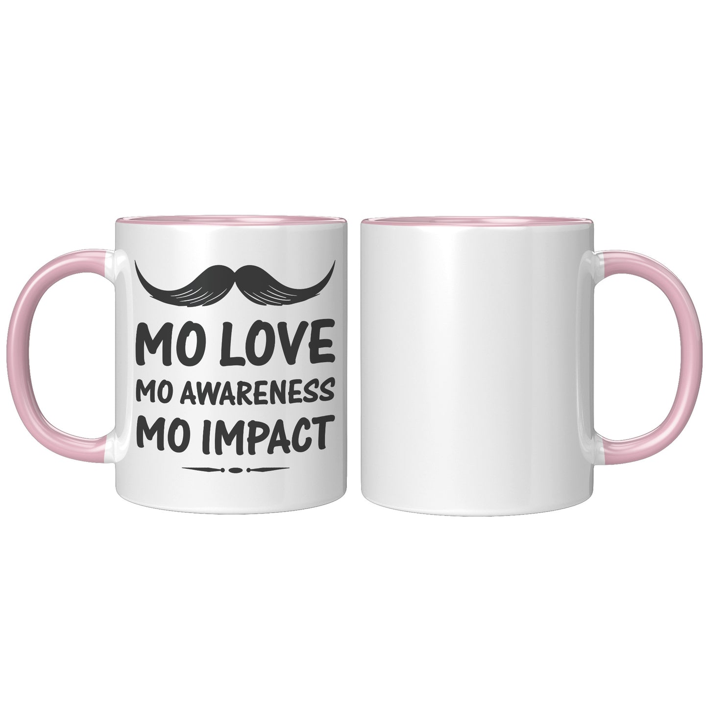 11oz Accent Mug Movember Mo Love Mo Awareness Mo Impact Left-Handed