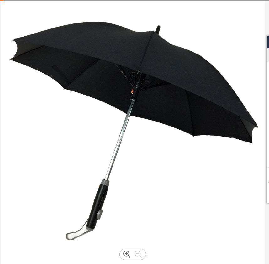 Outdoor Mist Cooling Fan Umbrella With Fan And Water Spray Function