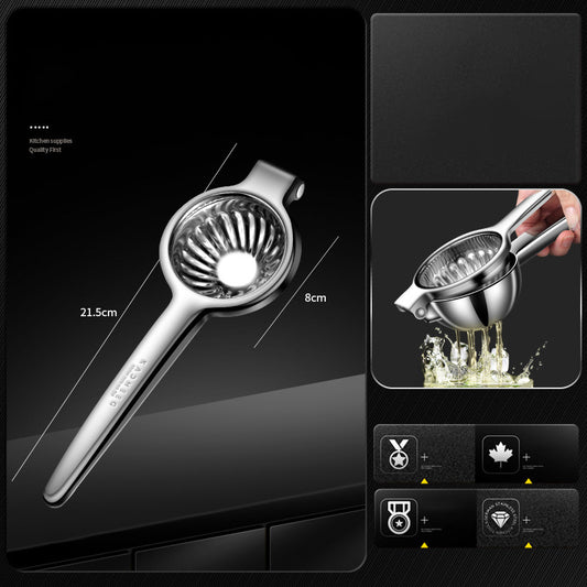 Manual multi-function lemon and orange juice press stainless steel Emporium Discounts
