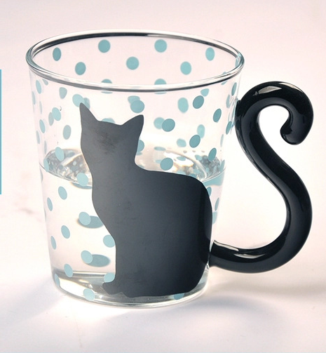 Cute Creative Cat Kitty Cup Tea /Milk/ Coffee Glass Emporium Discounts