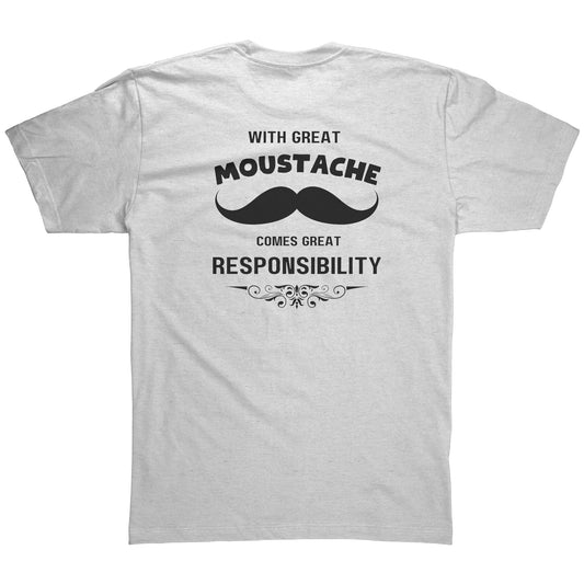 American Apparel Mens Shirt Movember Back print Design 3