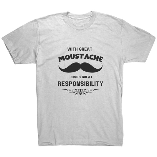 American Apparel Mens Shirt Movember Front print Design 3