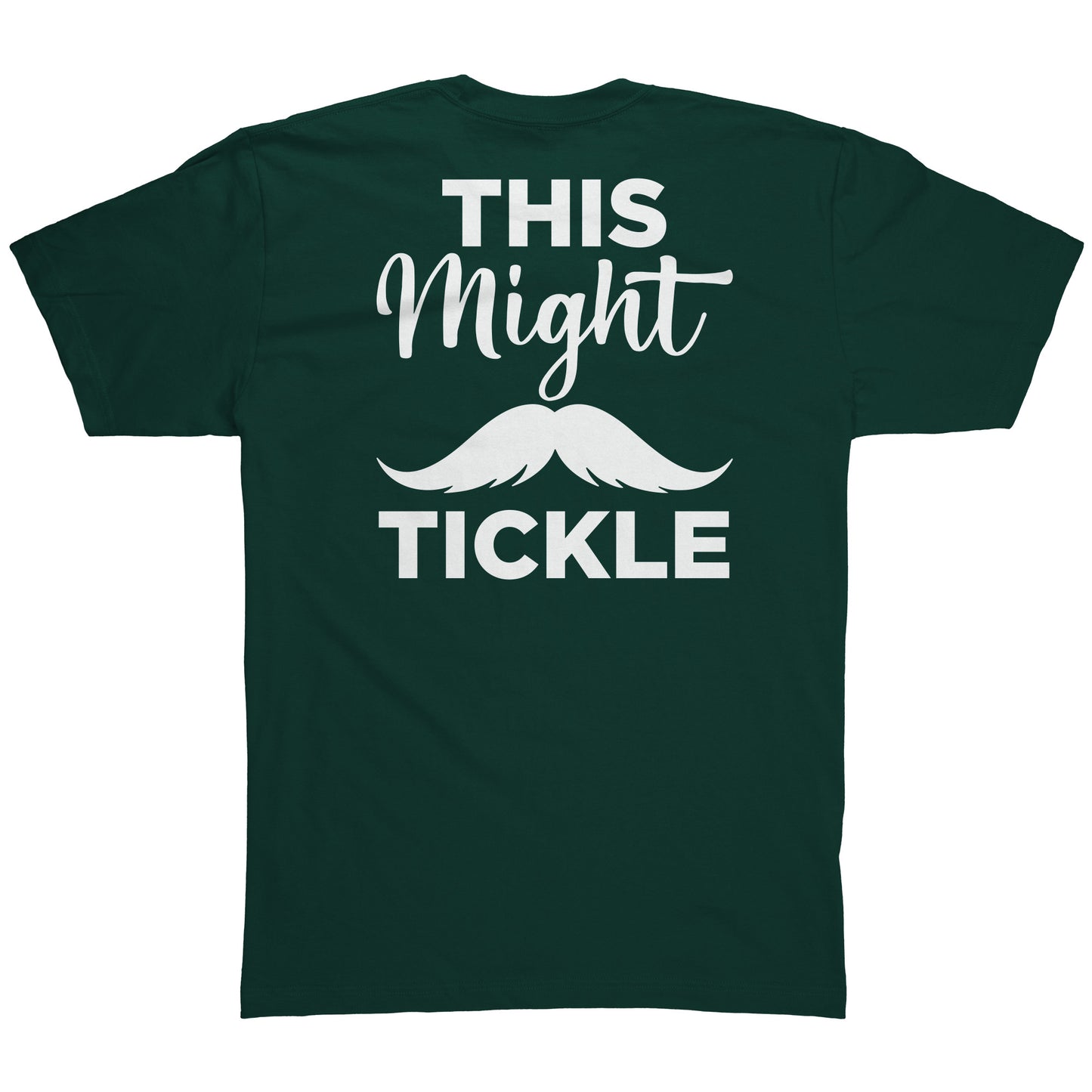 American Apparel Mens Shirt Movember This Might Tickle Back & Front Print