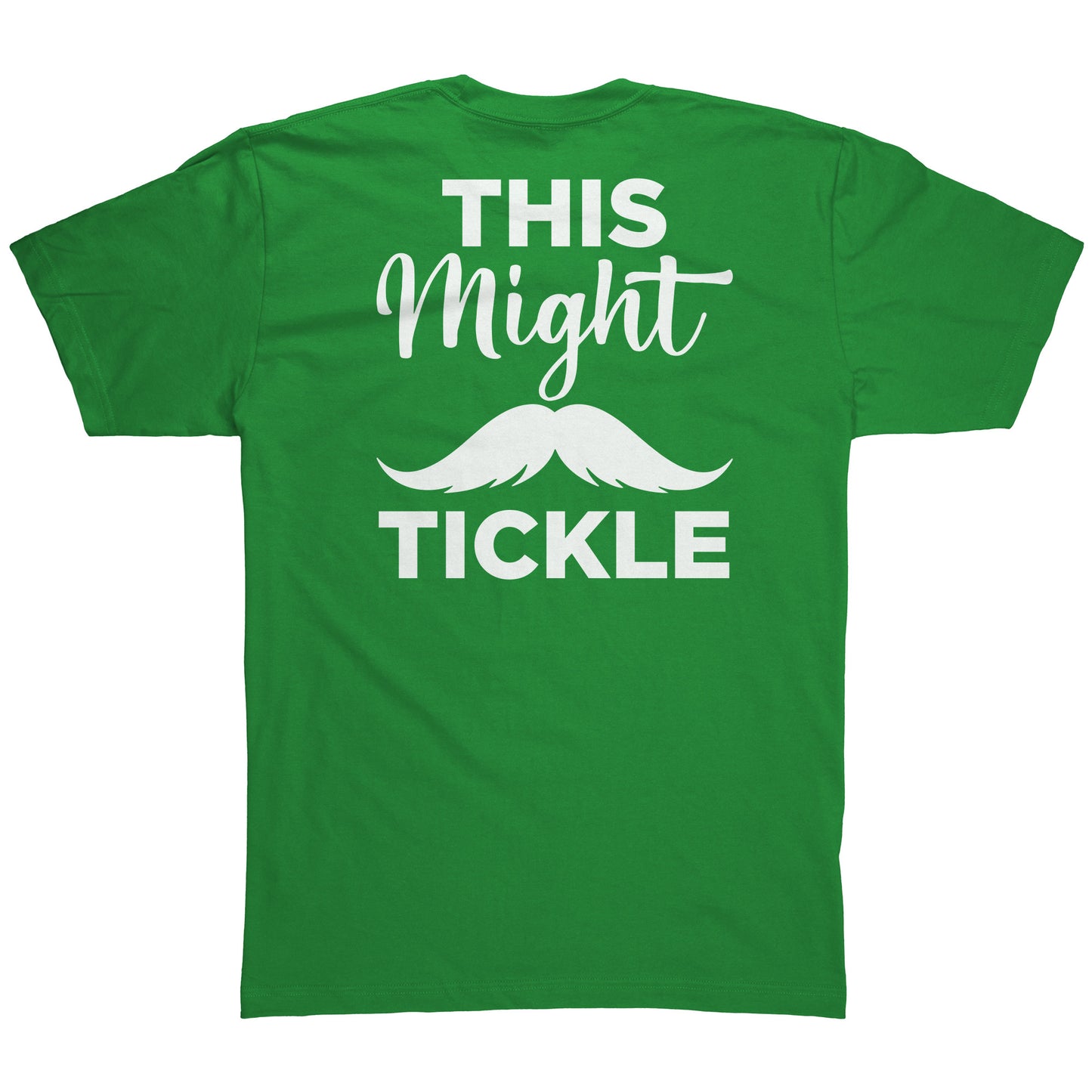 American Apparel Mens Shirt Movember This Might Tickle Back & Front Print