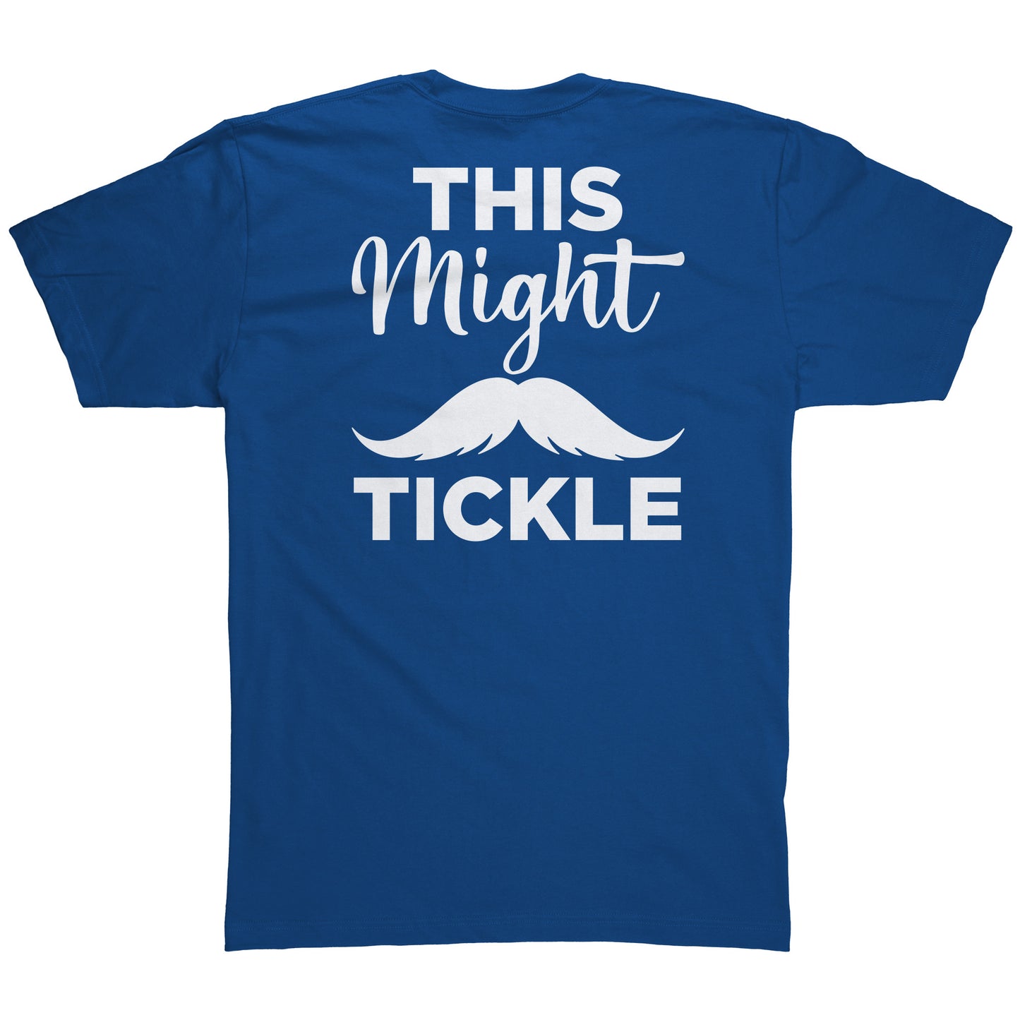 American Apparel Mens Shirt Movember This Might Tickle Back & Front Print