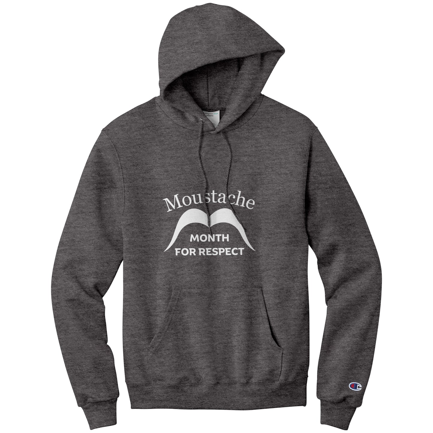 CHAMPION HOODIE Movember Moustache Month For Respect