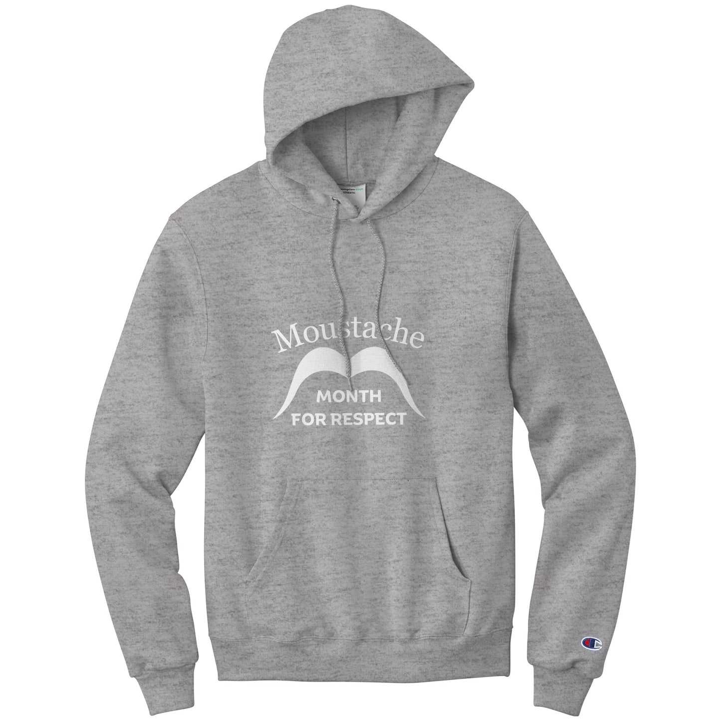 CHAMPION HOODIE Movember Moustache Month For Respect