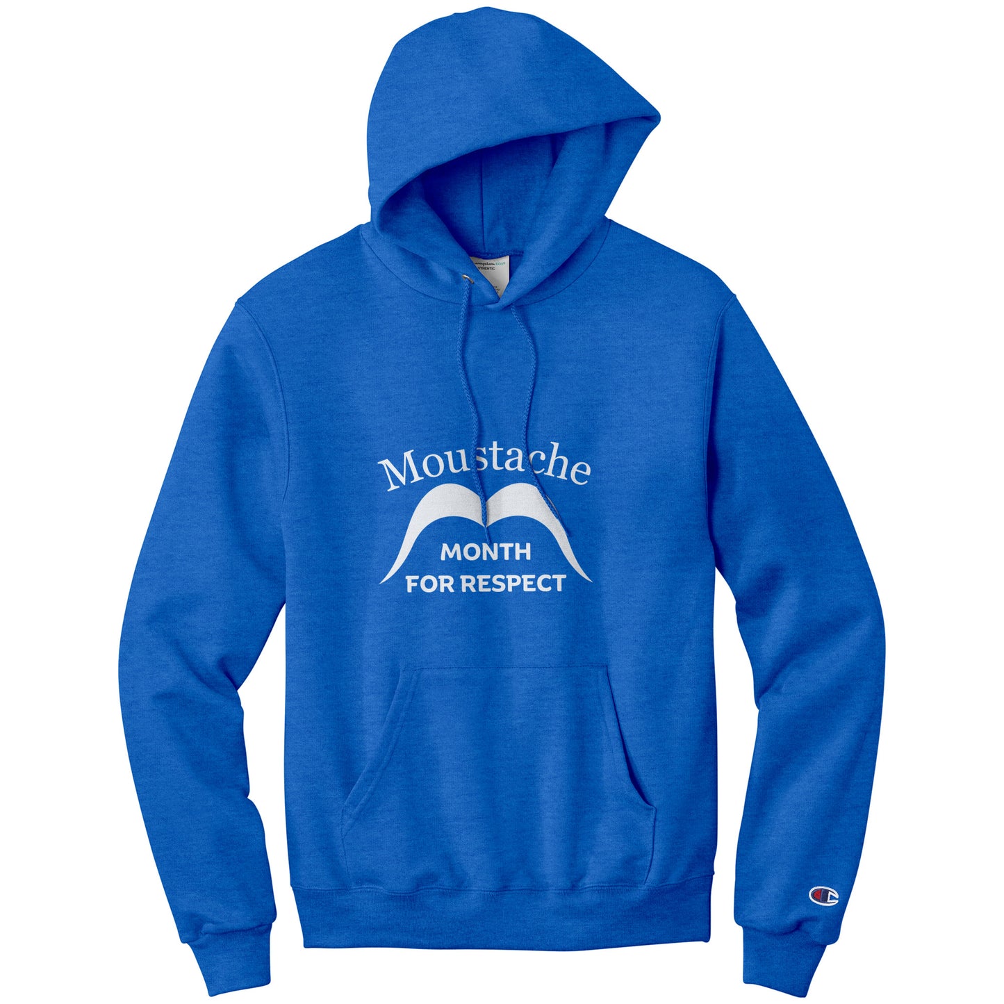 CHAMPION HOODIE Movember Moustache Month For Respect