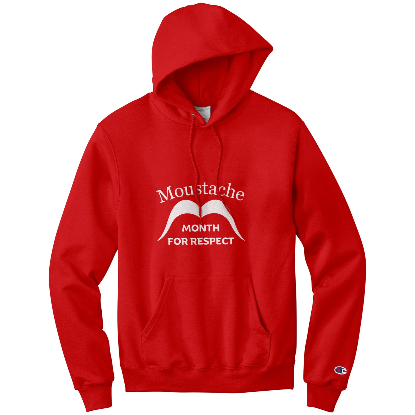 CHAMPION HOODIE Movember Moustache Month For Respect