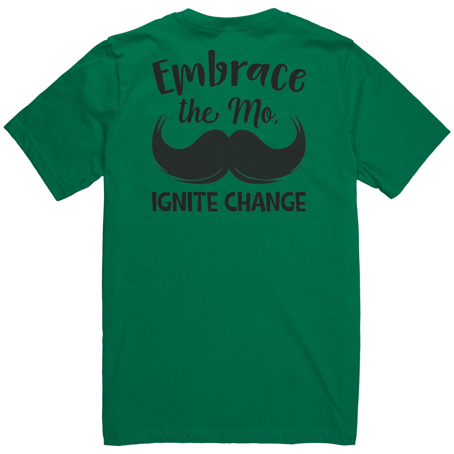 Canvas Mens V-Neck Embrace the mo IGNITE CHANGE Back & Chest Print