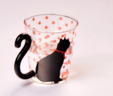 Cute Creative Cat Kitty Cup Tea /Milk/ Coffee Glass Emporium Discounts