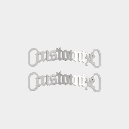 Personalized Name Metal Shoelace Charm Custom Shoe Buckle Emporium Discounts