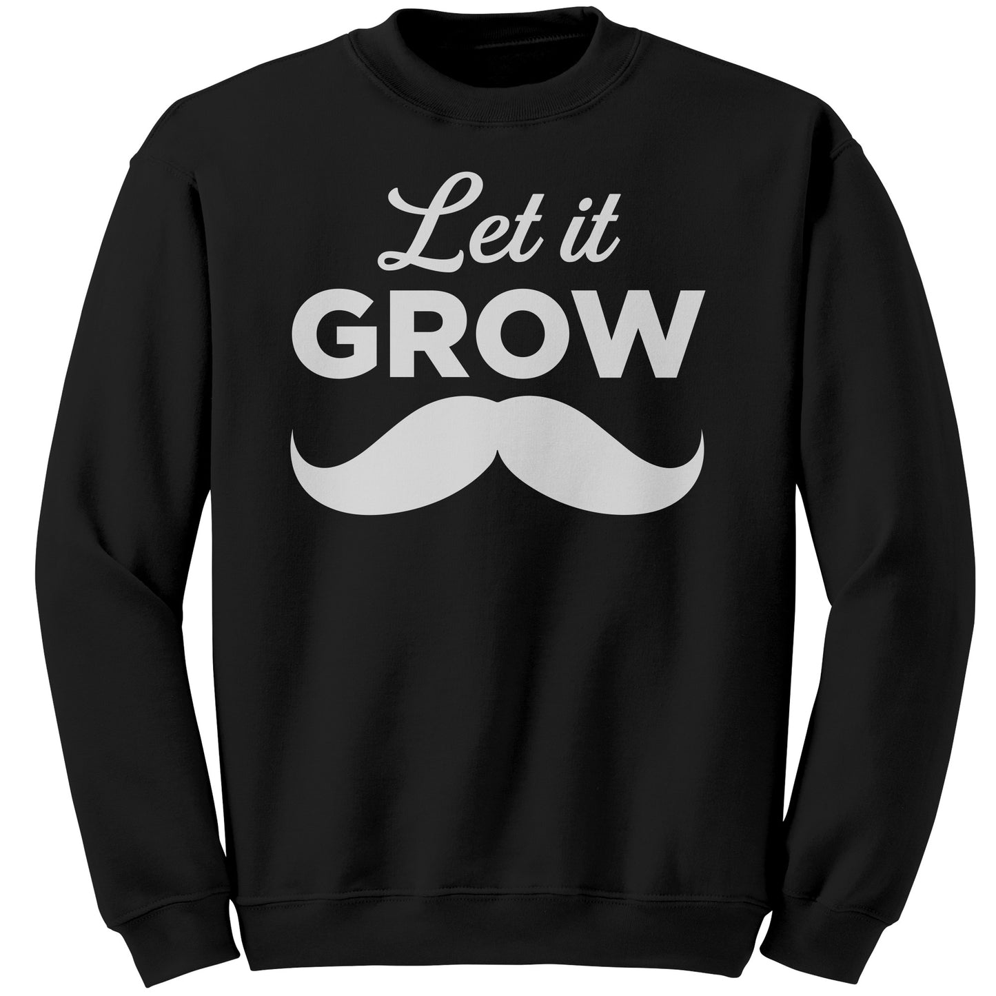 GILDAN CREWNECK SWEATSHIRT Movember Let It GROW Front Print