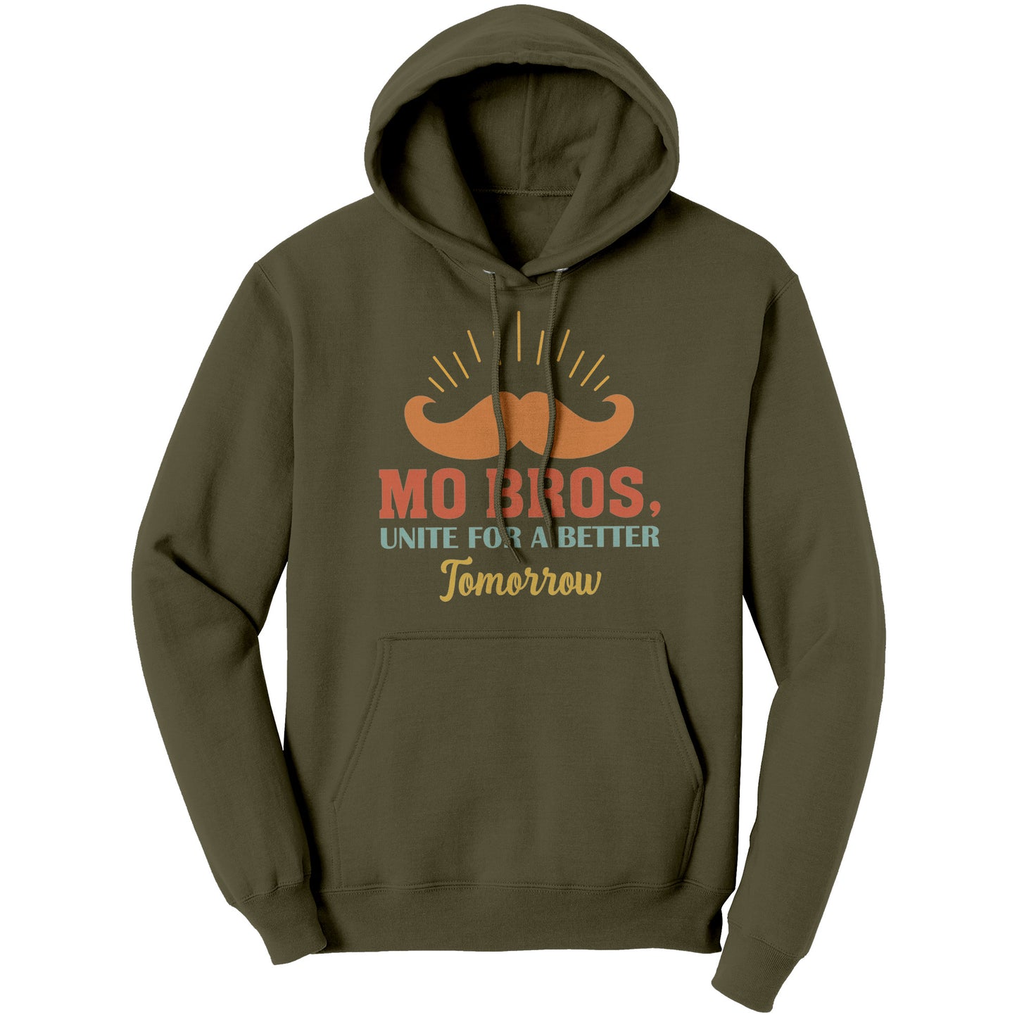 GILDAN CREWNECK SWEATSHIRT Movember MO BROS UNITE FOR A BETTER TOMORROW Front Print