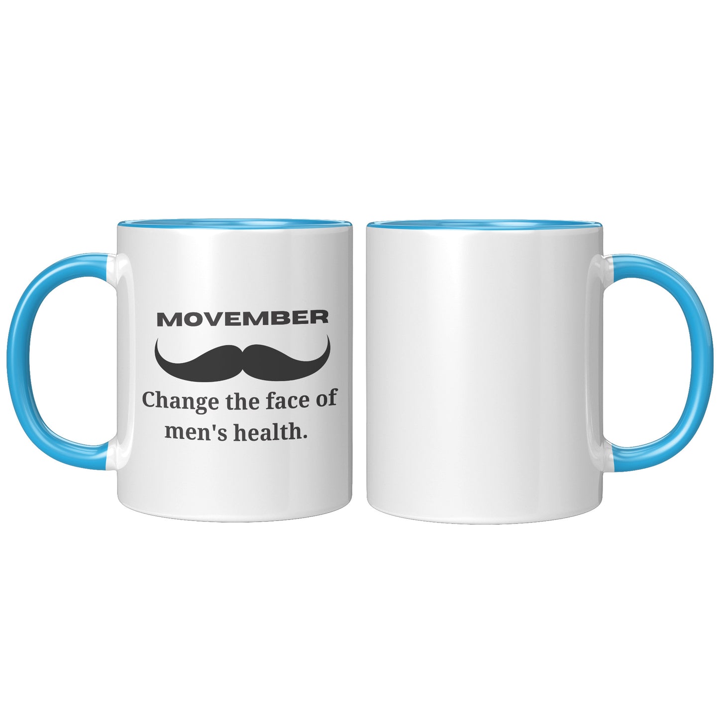 Mug Movember Change The Face Of Men's Health Left-Handed