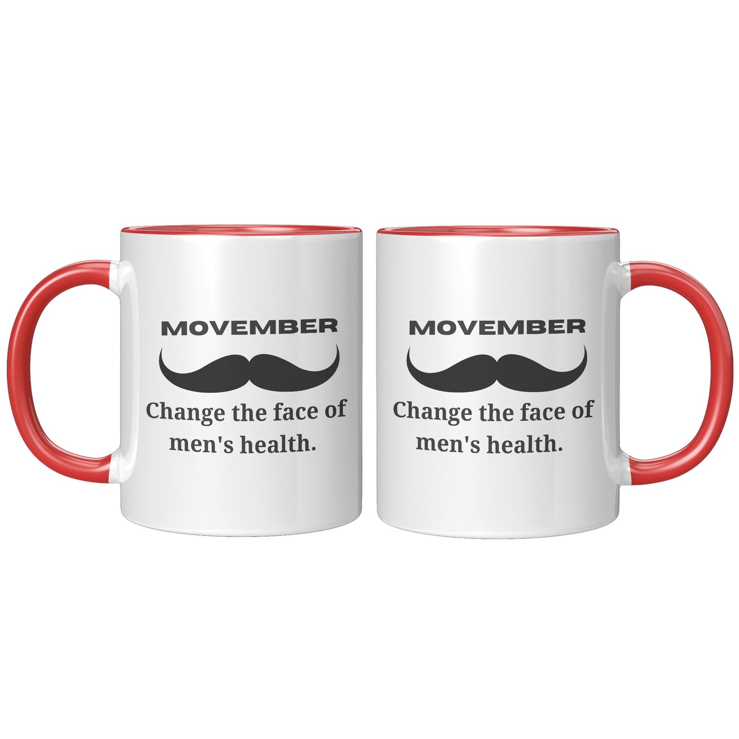 Mug Movember Change The Face Of Men's Health Both Side