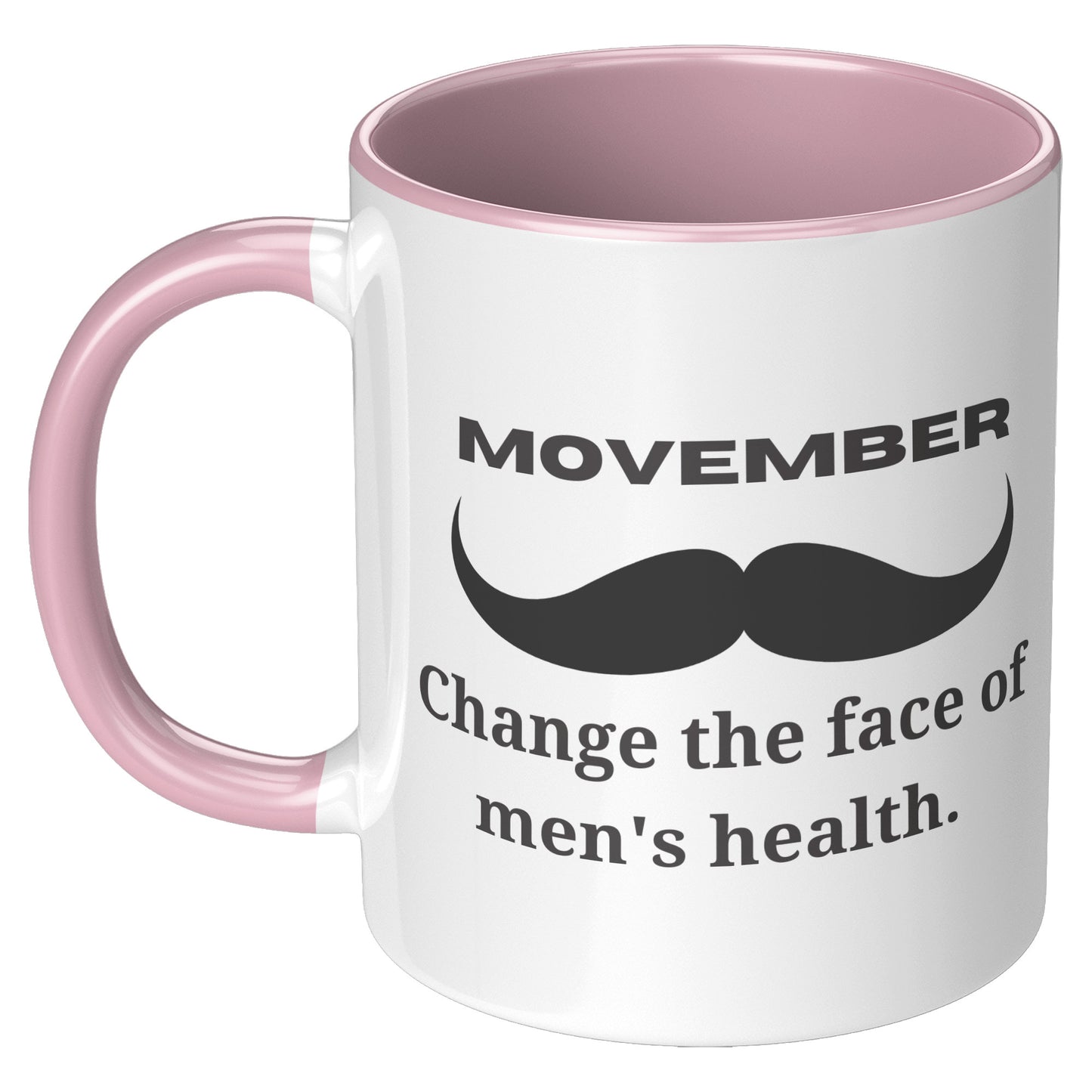 Mug Movember Change The Face Of Men's Health Left-Handed