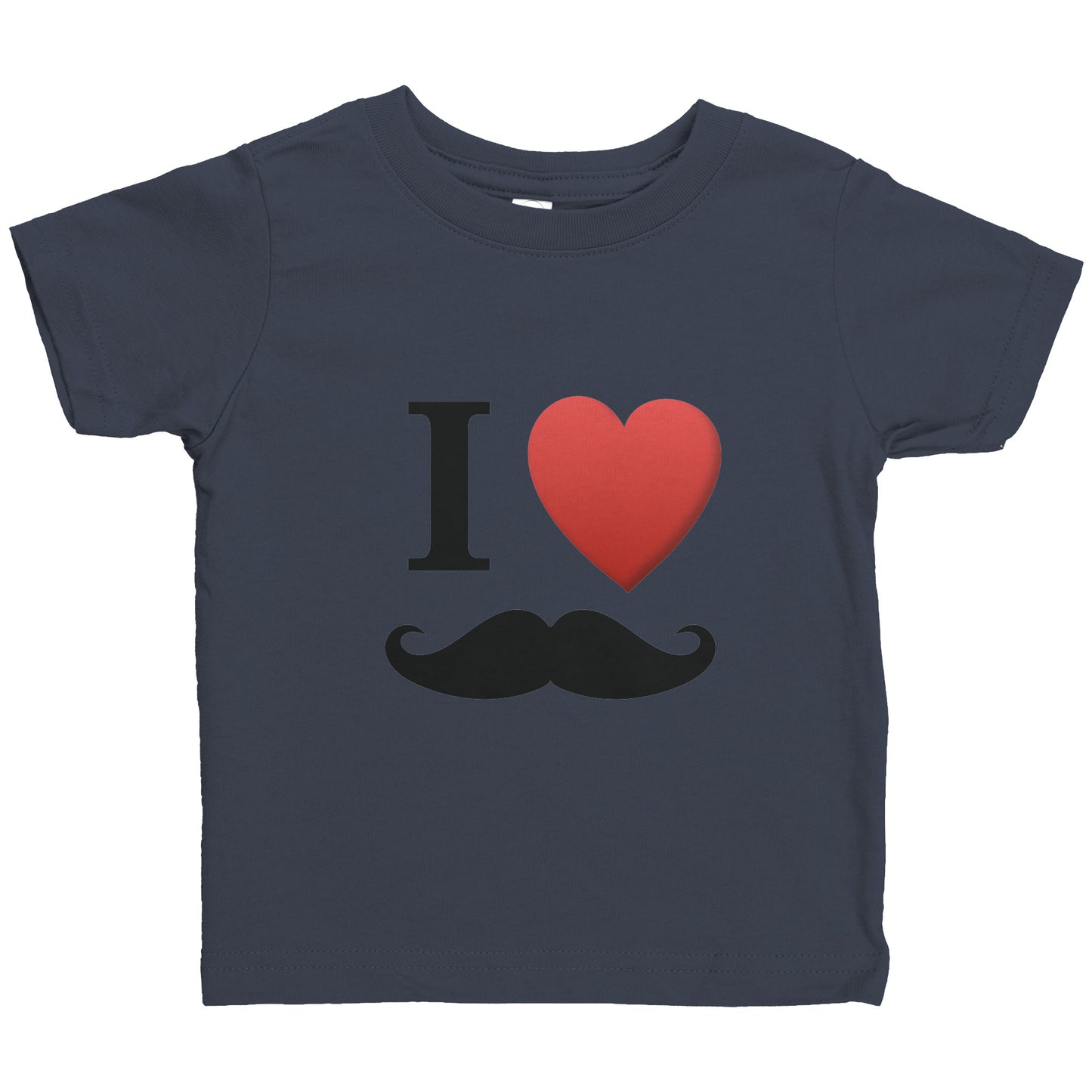 Rabbit Skins Infant Shirt Movember I Love Moustache