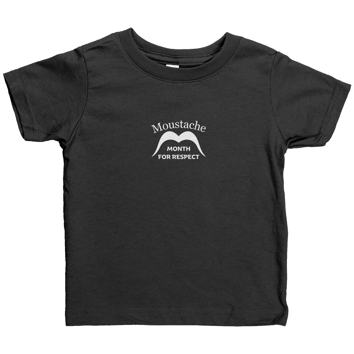 Rabbit Skins Infant Shirt Movember Moustache Month For Respect Front + Back I Love Moustache