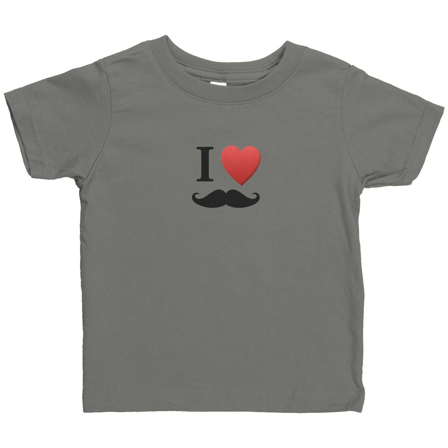Rabbit Skins Infant Shirt Movember Moustache Month For Respect + Back I Love Moustache
