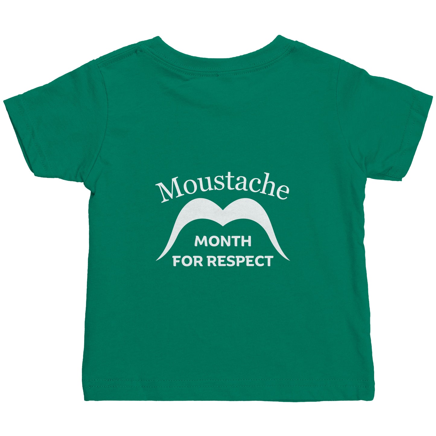 Rabbit Skins Infant Shirt Movember Moustache Month For Respect + Back I Love Moustache