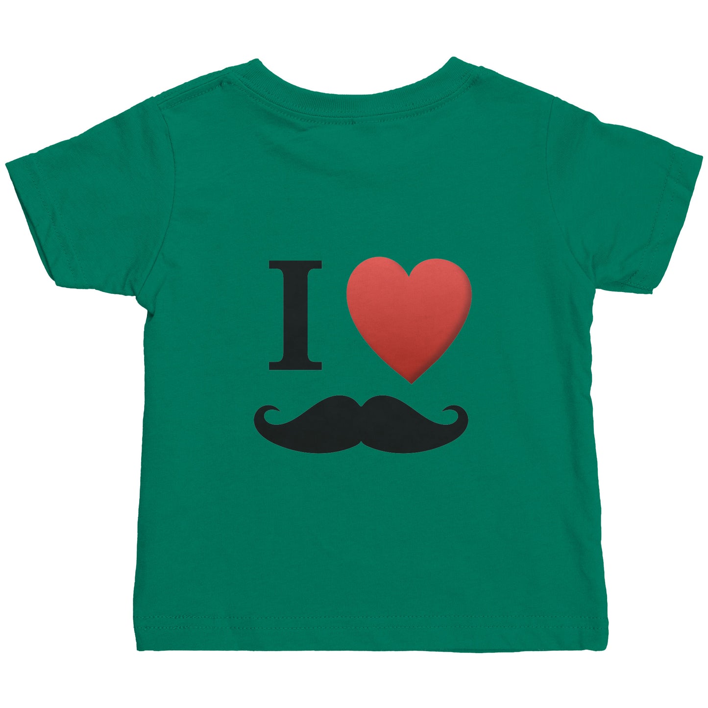 Rabbit Skins Infant Shirt Movember Moustache Month For Respect Front + Back I Love Moustache