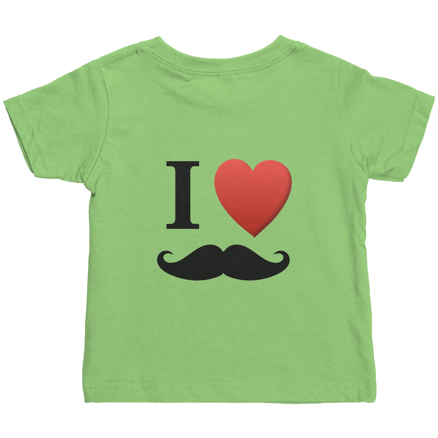 Rabbit Skins Infant Shirt Movember Moustache Month For Respect Front + Back I Love Moustache