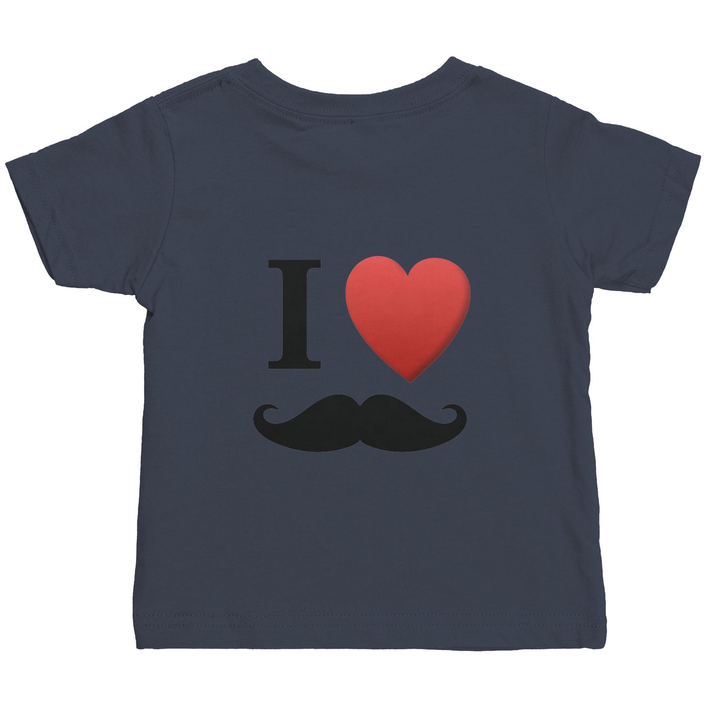 Rabbit Skins Infant Shirt Movember Moustache Month For Respect Front + Back I Love Moustache