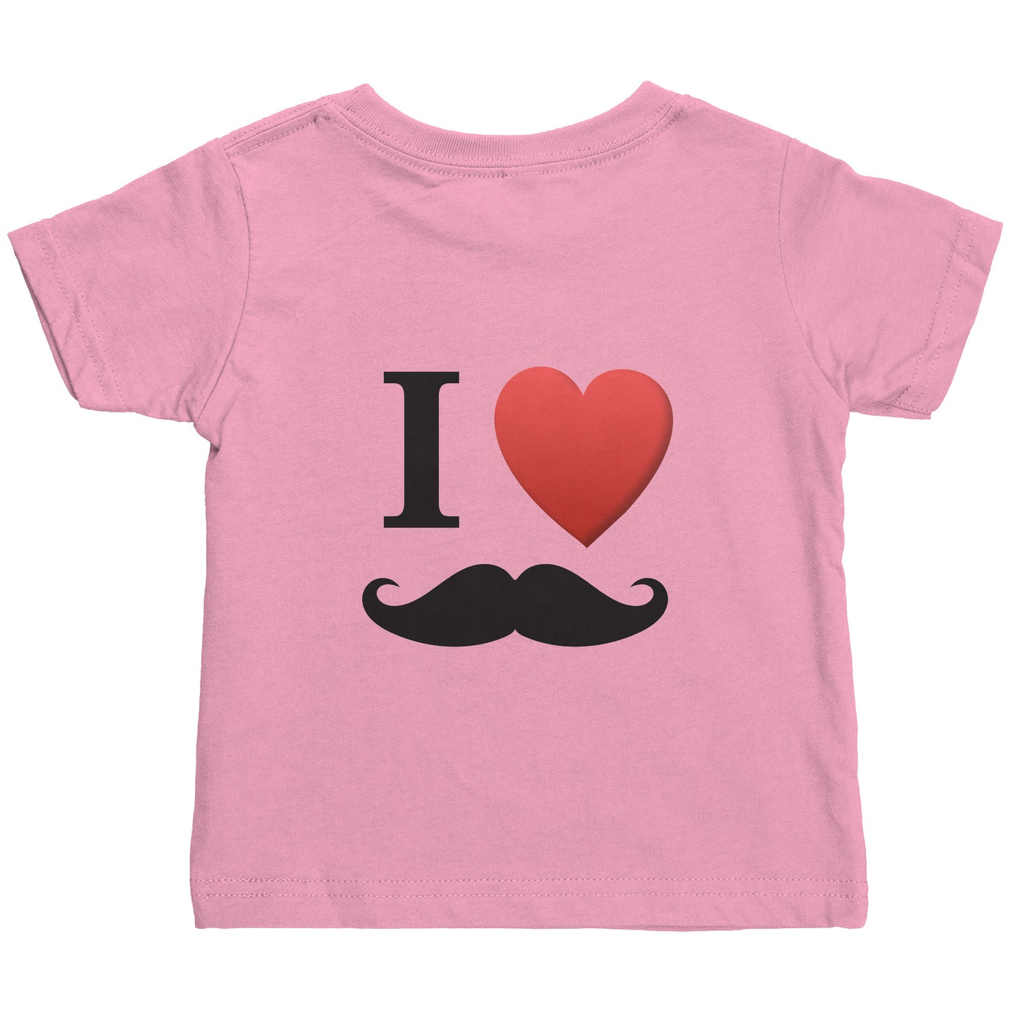 Rabbit Skins Infant Shirt Movember Moustache Month For Respect Front + Back I Love Moustache
