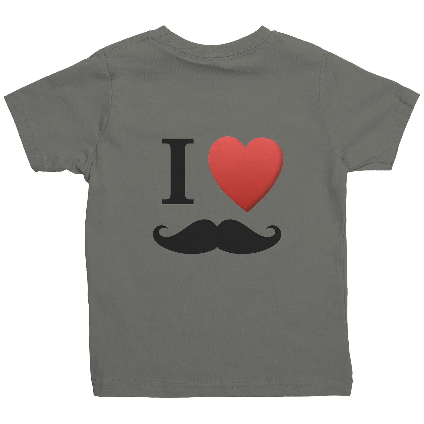 Rabbit Skins Toddler Shirt I Love Moustache Movember