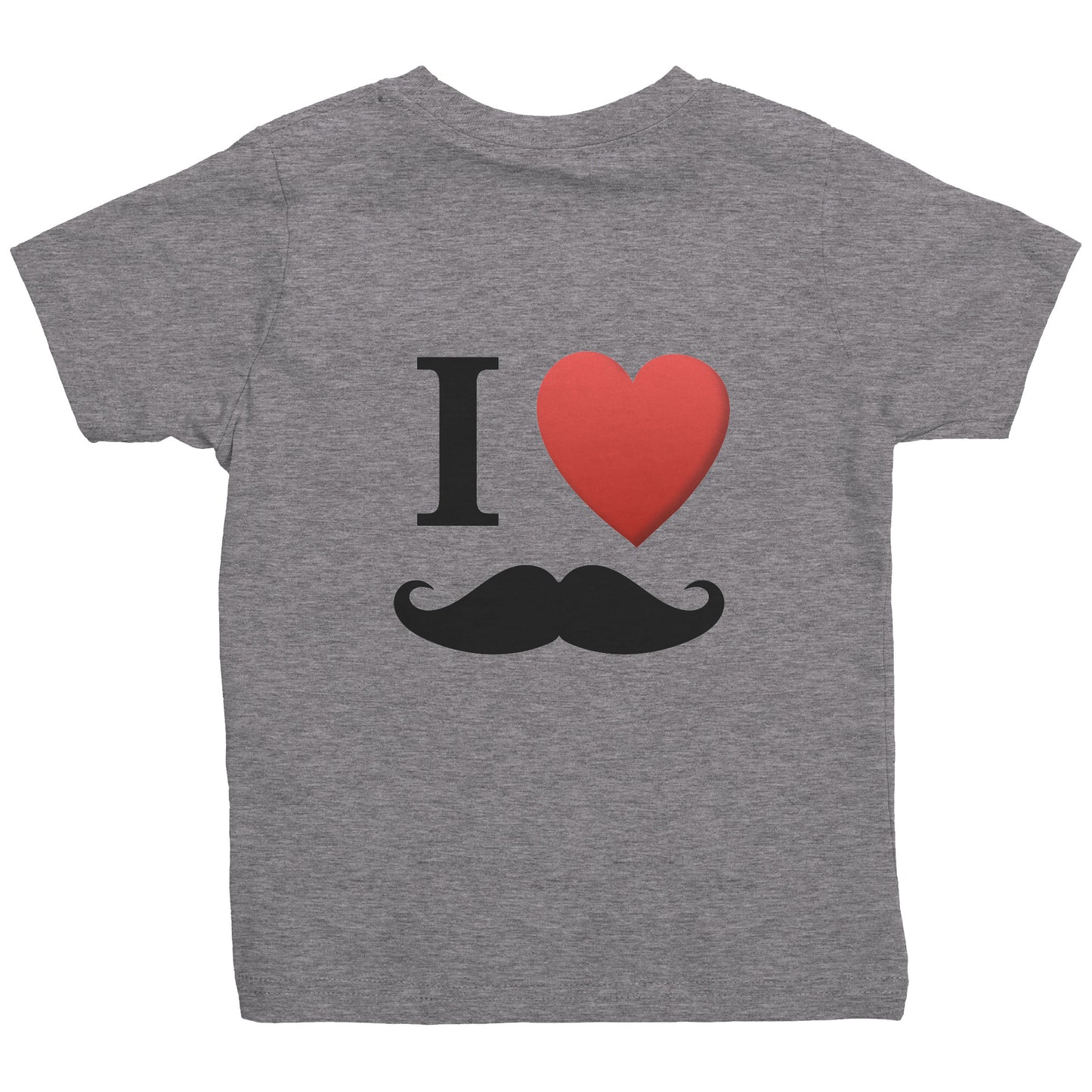 Rabbit Skins Toddler Shirt I Love Moustache Movember