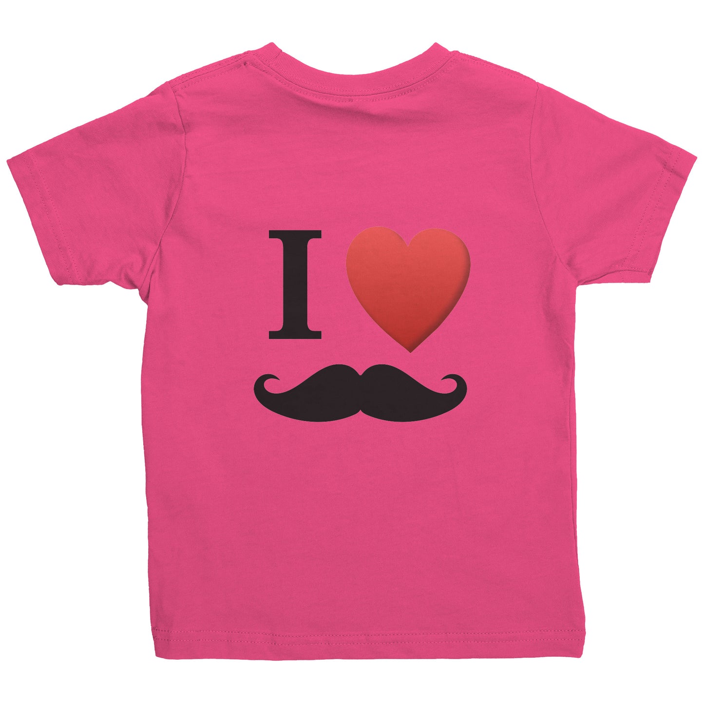 Rabbit Skins Toddler Shirt I Love Moustache Movember