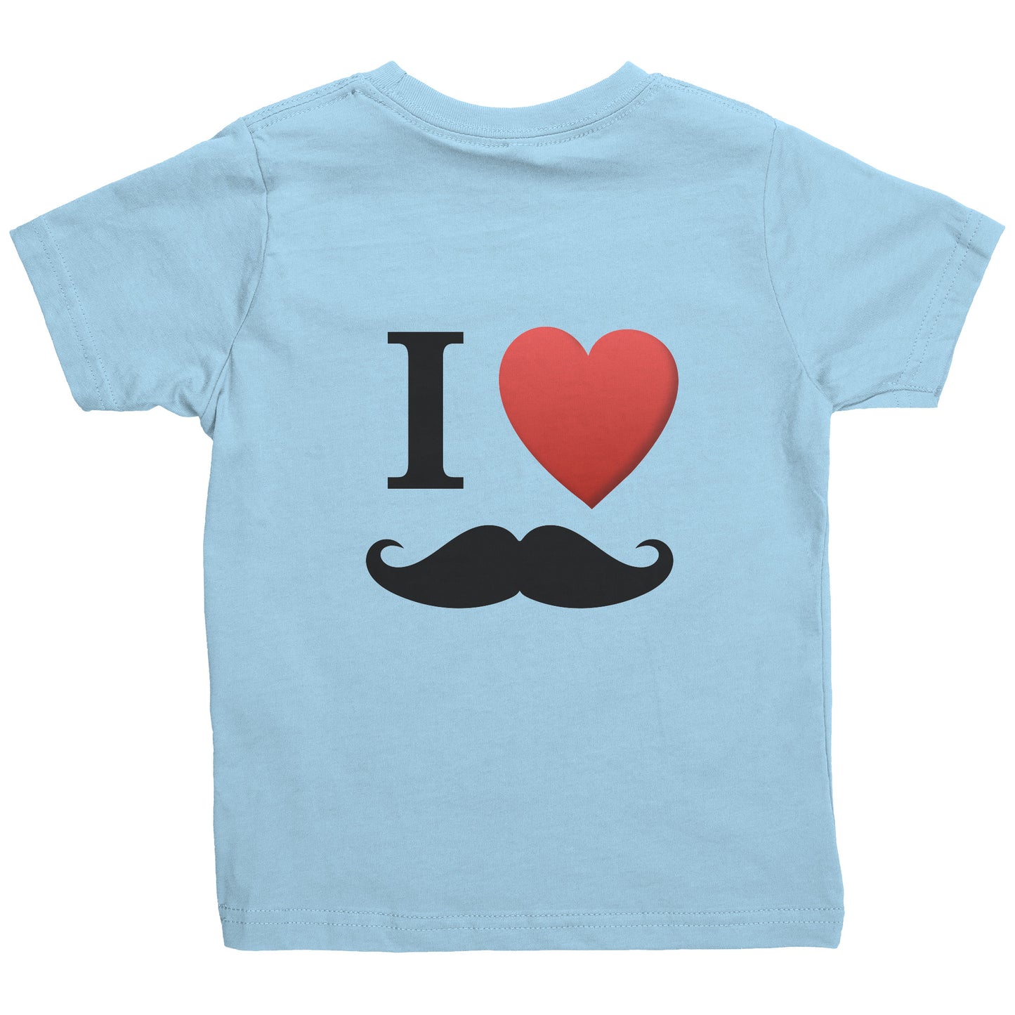 Rabbit Skins Toddler Shirt I Love Moustache Movember