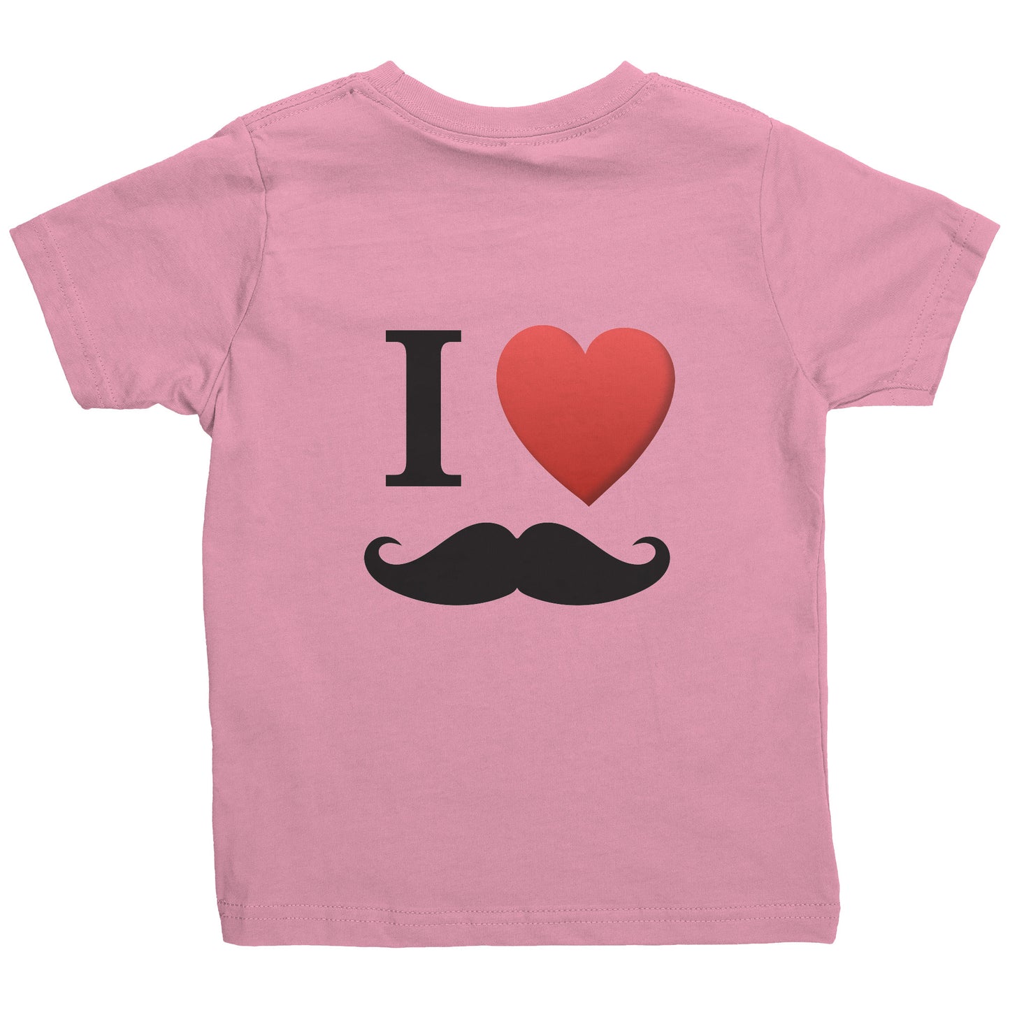 Rabbit Skins Toddler Shirt I Love Moustache Movember